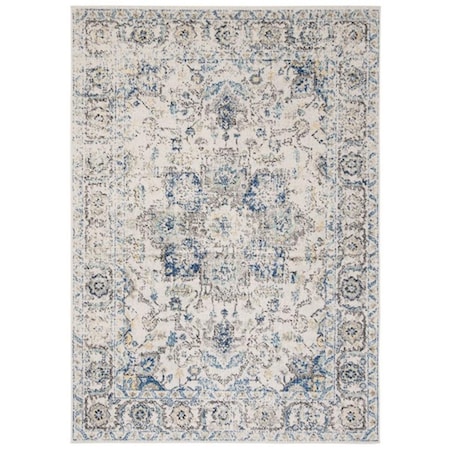 Safavieh 3 x 5 ft. Madison Collection Contemporary Rectangle Power Loomed Rug Grey & Ivory MAD603F-3